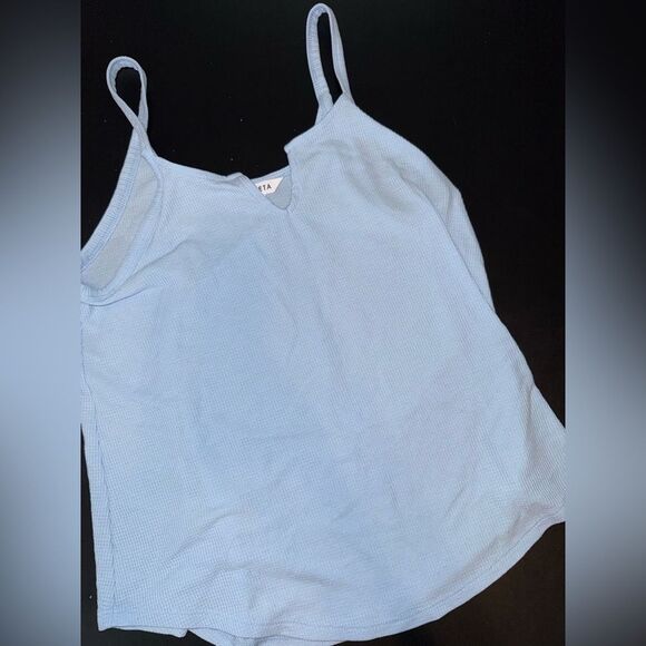 Athleta Wind Down Sleep BUNDLE Blue Size XS Tank & Small shorts SET* - Picture 3 of 10